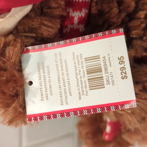 NWT- Milo the Pier 1 Imports Christmas Reindeer - Picture 7 of 10